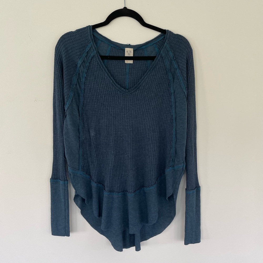 Free People | we the free | waffle knit | oversized | shirt |extra small |boho